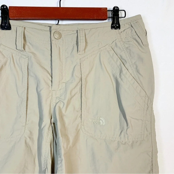 The North Face Long Khaki Nylon Hiking Shorts - Picture 3 of 7